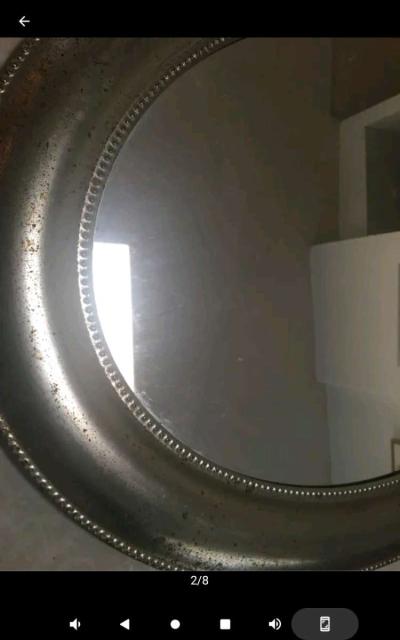 antique princess mirror matel one could use a paint job - Thumbnail 4