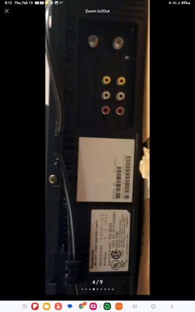 Panasonic vhs player PV 8450 - Thumbnail 4