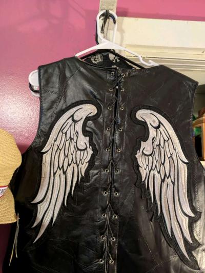 Real leather wing vest - Thumbnail 3