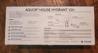 Aquor  House Hydrant V2  Outdoor Faucet System  Slate Gray - Thumbnail 2