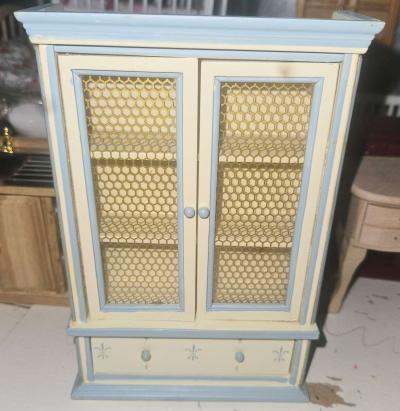 Beige Dollhouse Display Cabinet - Thumbnail 2
