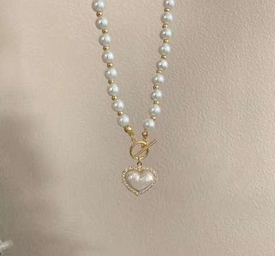 Pearl Heart Necklace - Thumbnail 4