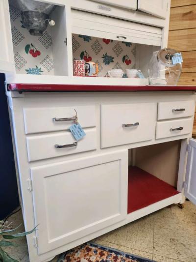 Antique Hoosier Cabinet Refinished - Thumbnail 5
