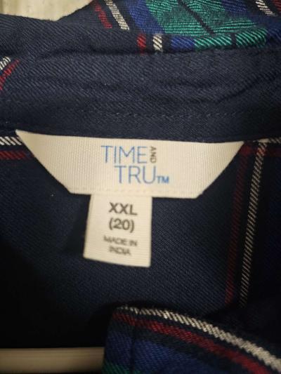 time and tru womens dress shirt - Thumbnail 4