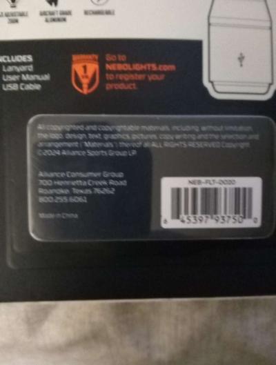 Nebo Davinci 2000 rechargeable flashlight - Thumbnail 5