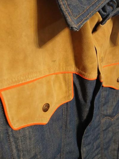 1970s Mens Vintage Ski Levis XL Denim Snap Button Jean - Thumbnail 2