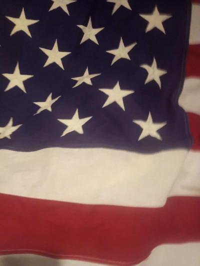 LARGE AMERICAN FLAG 9 foot by 5 foot ALL COTTON - Weatherford, Texas