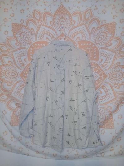 Mens XL Vintage Woolrich Fishing Rod Button Down Fleece Top - Thumbnail 4