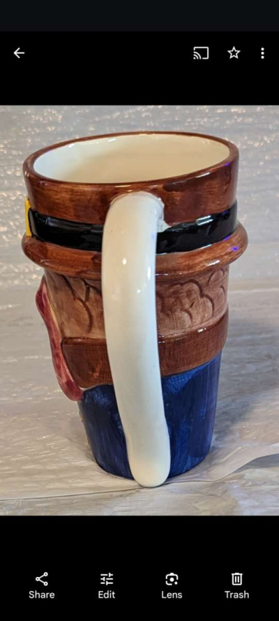 Rare Vintage Thanksgiving WCL Ceramic Turkey Mug - Thumbnail 5