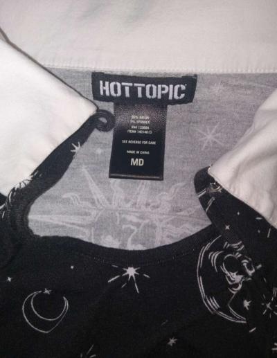 Hot Topic Gothic Celestial Long Sleeve Moon Sun Mini Dress - Thumbnail 6