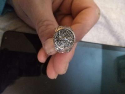 2 stainless steel mens fashion rings - Thumbnail 5