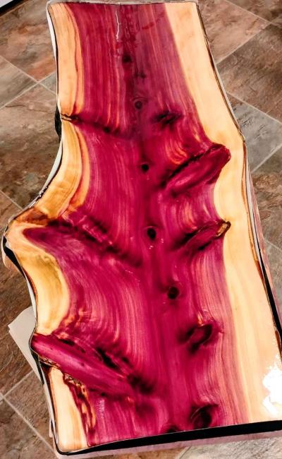 Red Cedar accent table - Thumbnail 4