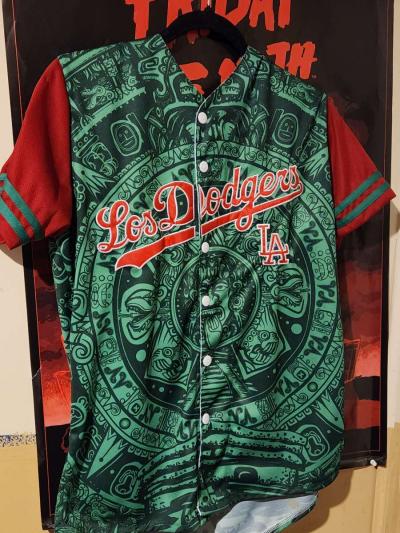Los dodgers Aztec calendar jersey - Thumbnail 2