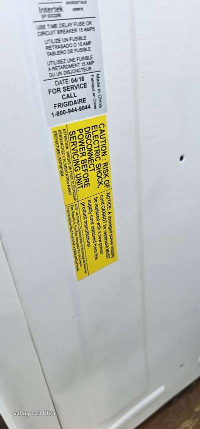 frigidaire Model FFRS0822S1E New W Control Remote - Thumbnail 6