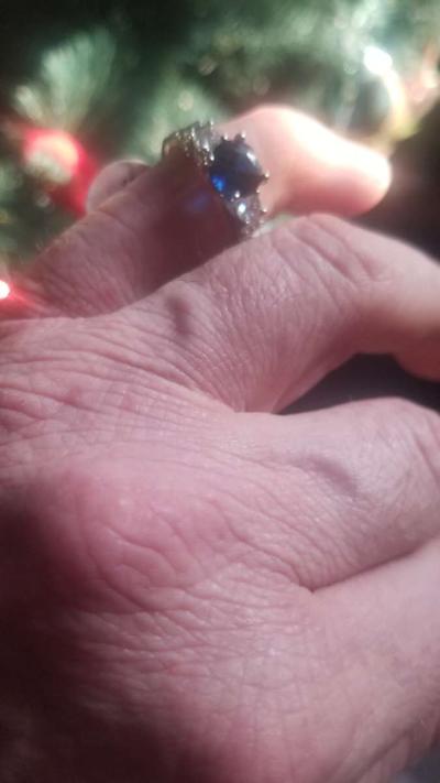 Blue Sapphire Ring - Thumbnail 2