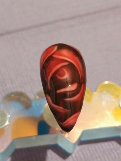 Custom Stilleto Rose Press On Nails - Thumbnail 3