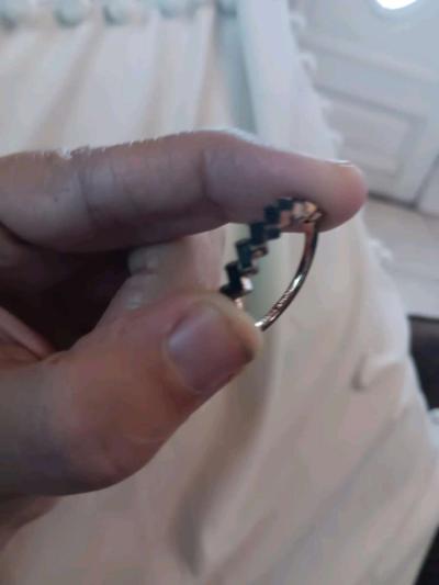 rose gold black diamond ring - Thumbnail 2