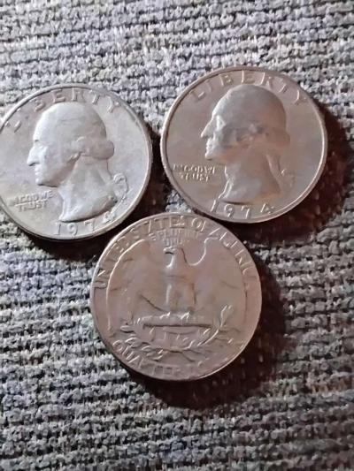 RARE  QUARTERS COINS 1776 TO 1974 - Thumbnail 5