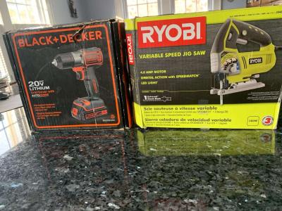 Ryobi jig saw black and decker drill 30 for both - Thumbnail 3