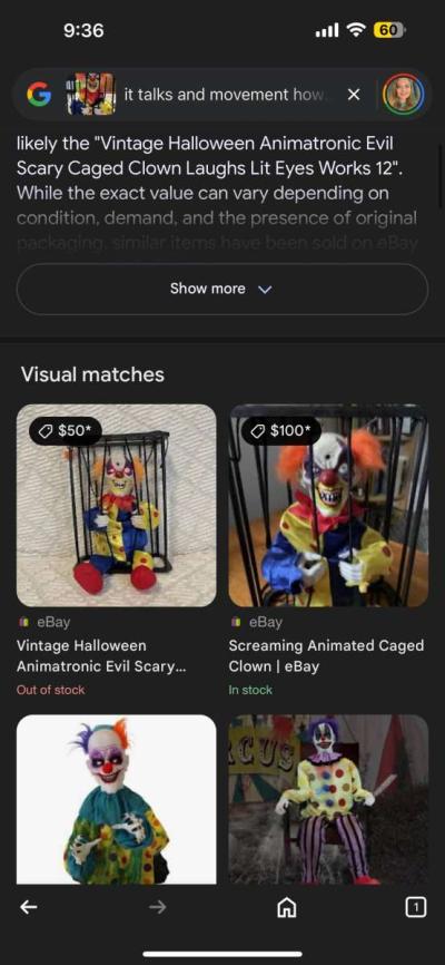 vintage Caged scary evil clown - Thumbnail 4