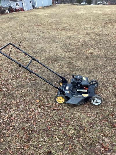 poulan 20inch cut push mower is not a self propelled - Thumbnail 3