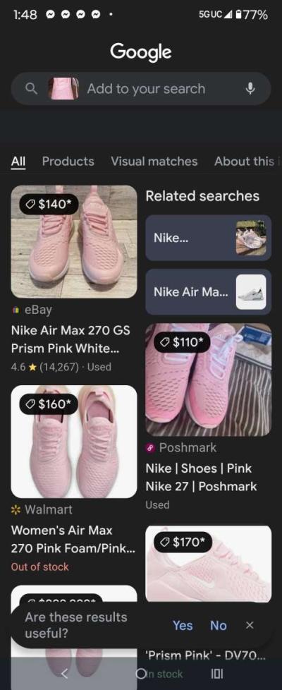 Light Pink 270 Nike Air Foams - Thumbnail 3