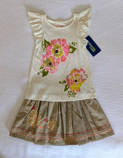 Two Pieces Girl Skirt Set - Thumbnail 2