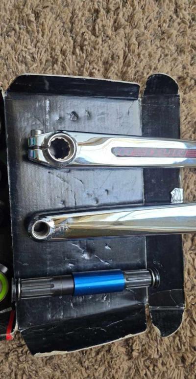 redline complete bmx crank 175 single pinch bolt arms - Thumbnail 4