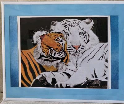 Estoy vendiendo estos cuadros de 2 tigres pacificos que hice - Thumbnail 2