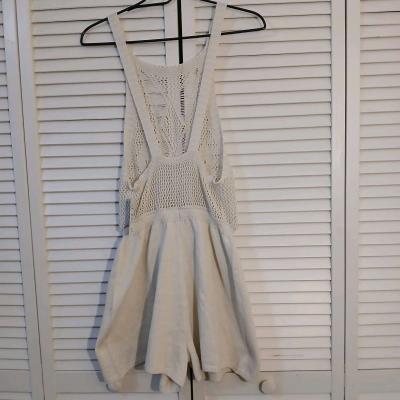 Cupshe Crochet Cover up Romper for Women Size S - Thumbnail 4