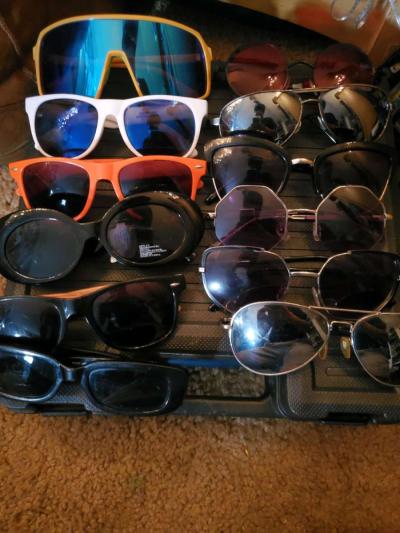 sun glasses 10 bucks for all 12 pairs