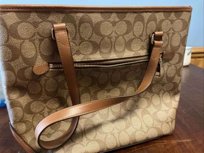 luxury designer coach hand bag - Thumbnail 3