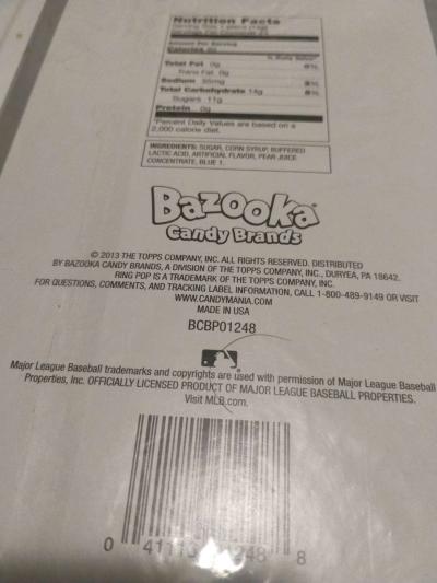 Yankees Ring Pop 2405 OZ 14g Pops NervWT 12 OZ - Thumbnail 3