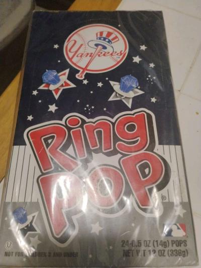 Yankees Ring Pop 2405 OZ 14g Pops NervWT 12 OZ - Thumbnail 2