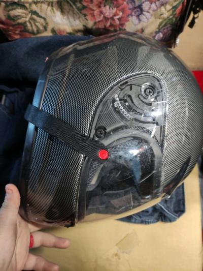 small motorcycle helmet with visor - Thumbnail 2