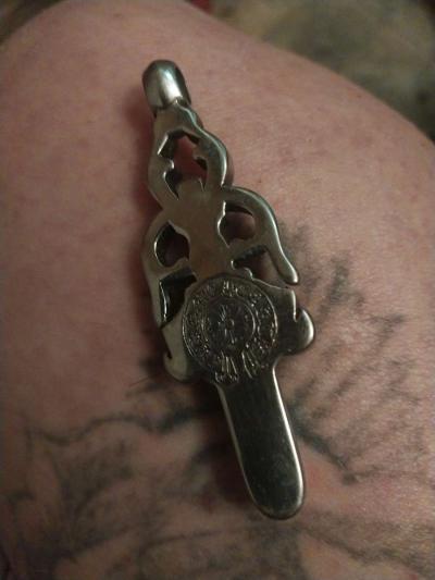 chrome hearts old school dagger pendant - Thumbnail 2