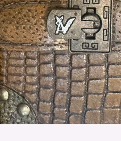 3pc Faux Alligator Nesting luggage - Thumbnail 5