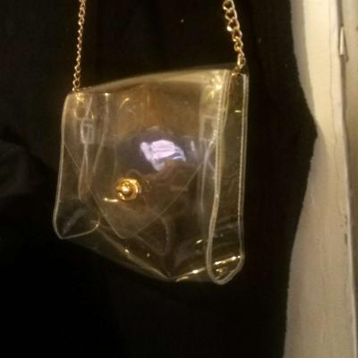 Clear Vinyl Mod Handbag
