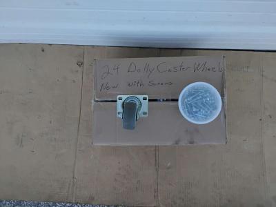 Nice Heavy Duty Caster Wheels 24 and with Hardware Like New - Thumbnail 2
