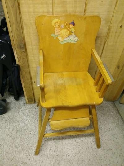 antique high chair - Thumbnail 2