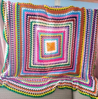 crochet blanket throw - Thumbnail 2