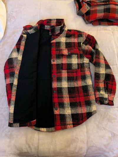 Youth LXL Flannel L  Flannel button up coatXL Bundle - Thumbnail 6