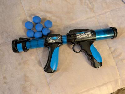 Atomic Power Popper Red  Blue Battle Set  44 total balls - Thumbnail 4