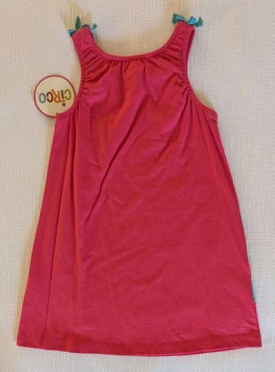 Vibrant Girls Sleeveless Dress With Flower Print - Thumbnail 2