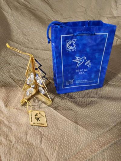 Crystal gold Plated ornaments - Thumbnail 2