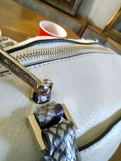 Michael Kors Preowned Dome Satchel White  Python large - Thumbnail 6