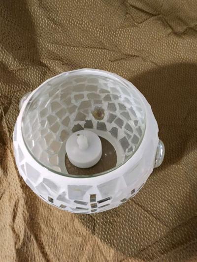 Mosaic snowflake candle holder - Thumbnail 2