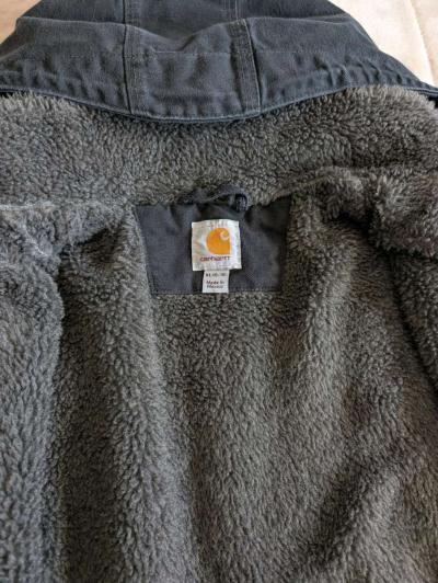 Carhartt Wildwood Jacket Sherpa Lined Womens XL Black - Thumbnail 3