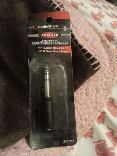RadioShack 63mm Male to 35mm Female Headphone Stereo Jack - Thumbnail 3
