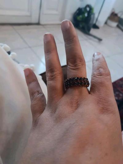 rose gold black diamond ring - Thumbnail 3